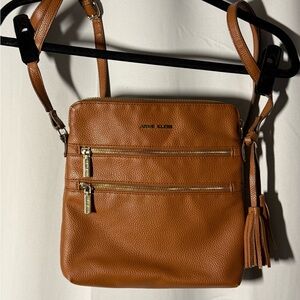 Anne Klein Brown Crossbody Bag with Tassel